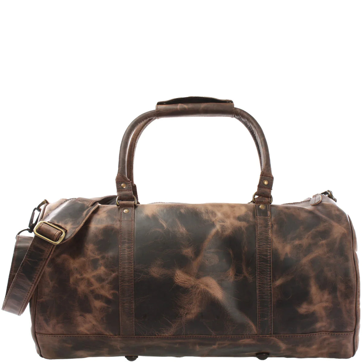 Mud brown Cuiravo Voyager leather weekender duffel, product thumbnail image