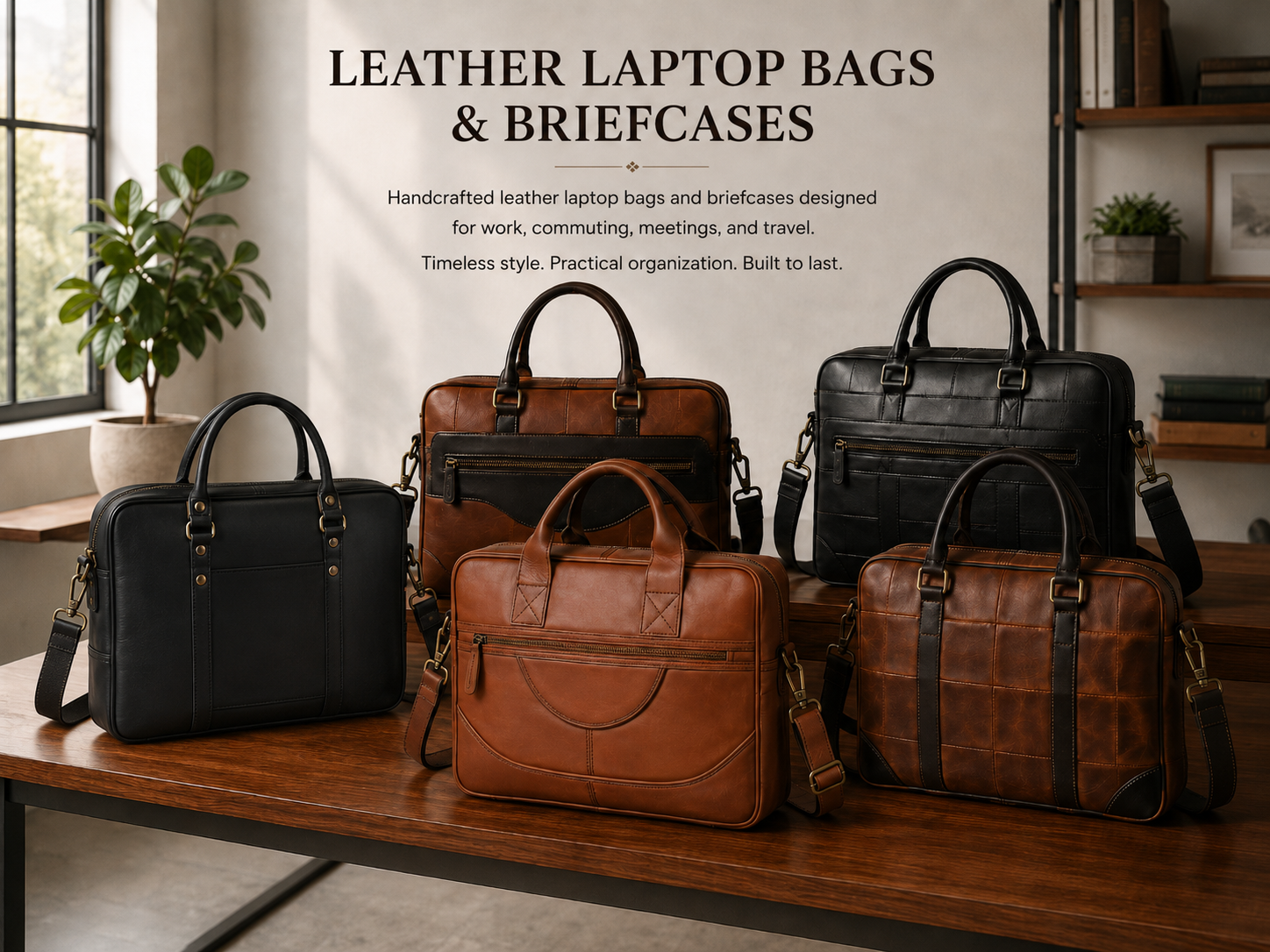 Leather Briefcases & Laptop Bags