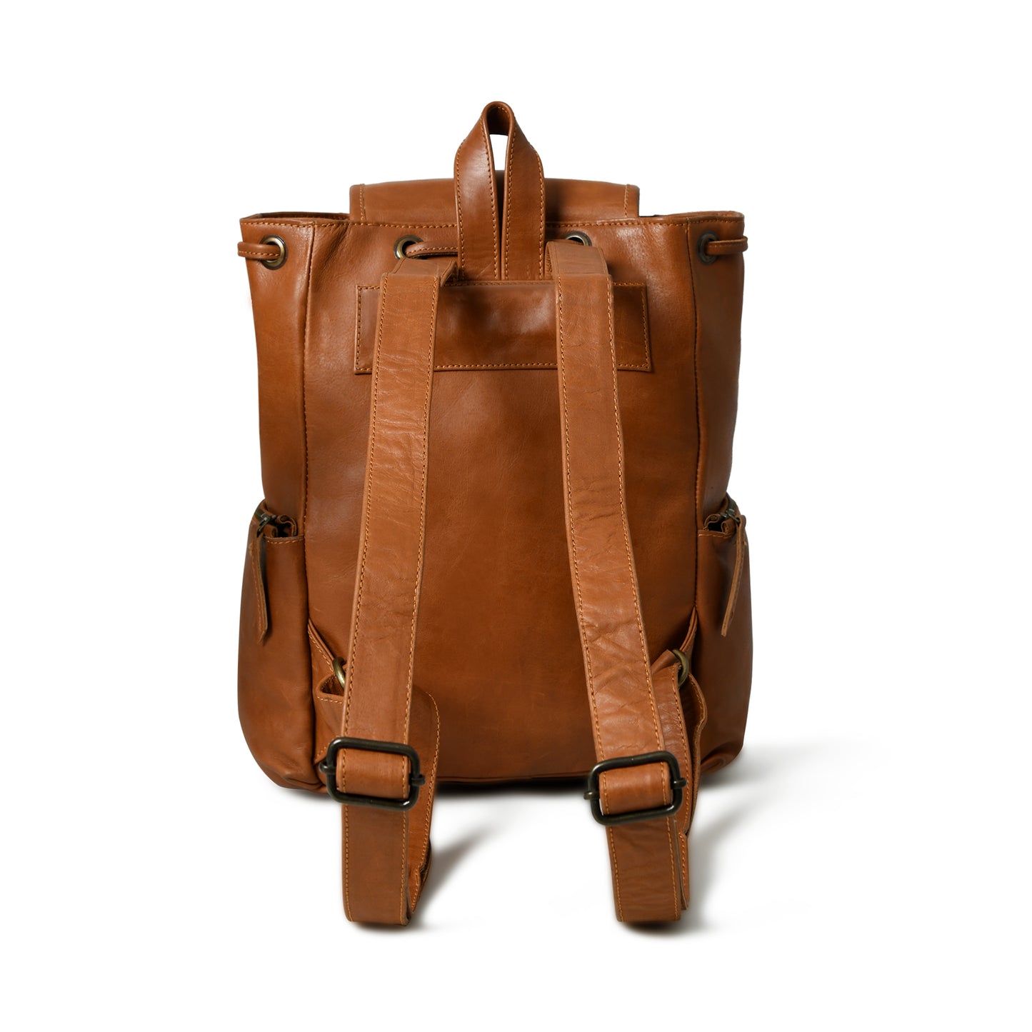 Marlowe Cognac Leather Backpack