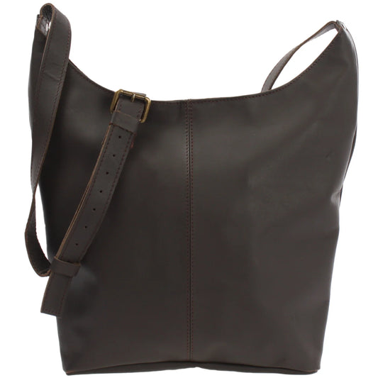 Elara Waxed Cowhide Shoulder Bag