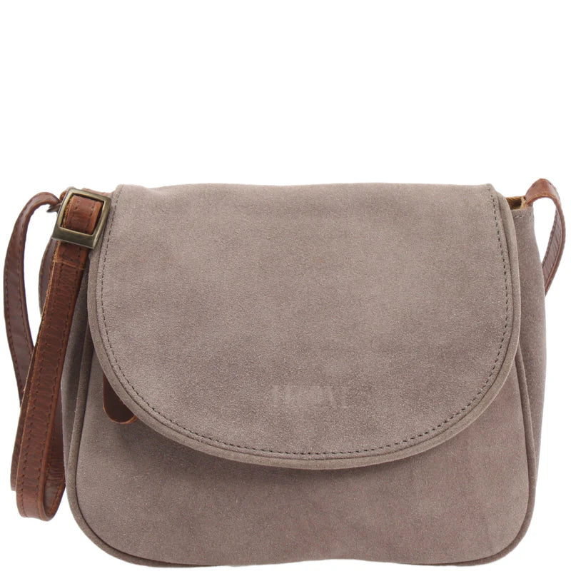 Cuiravo Elara Mini Suede & Leather Crossbody Bag