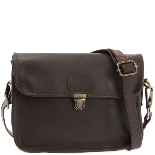 Vela Waxed Leather Shoulder Bag