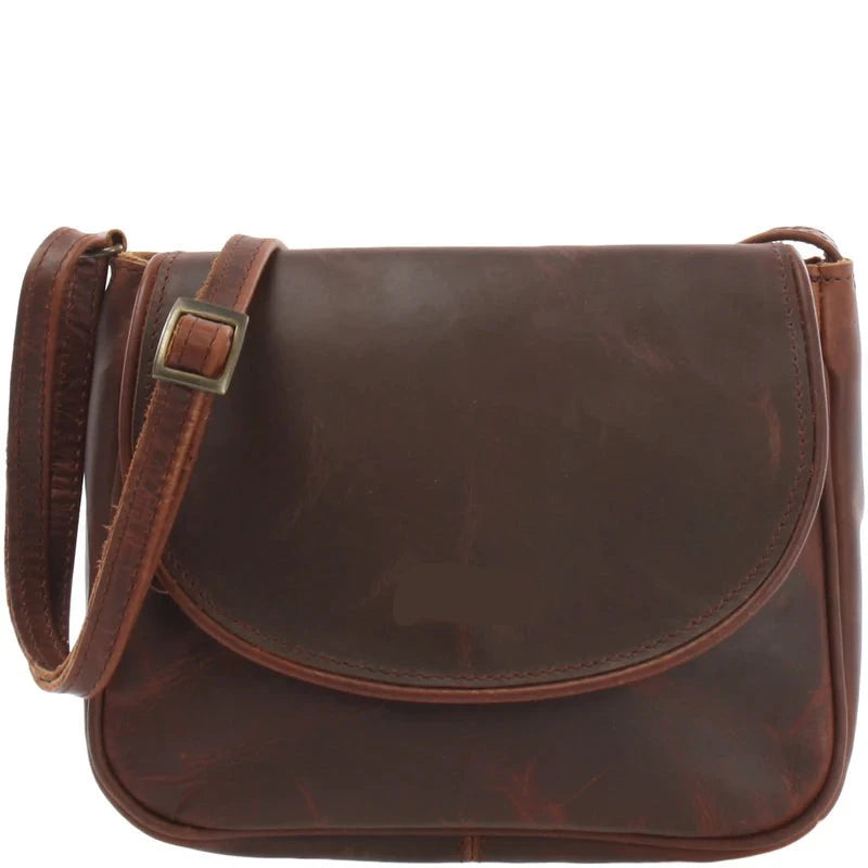 Cuiravo Elara Mini Suede & Leather Crossbody Bag