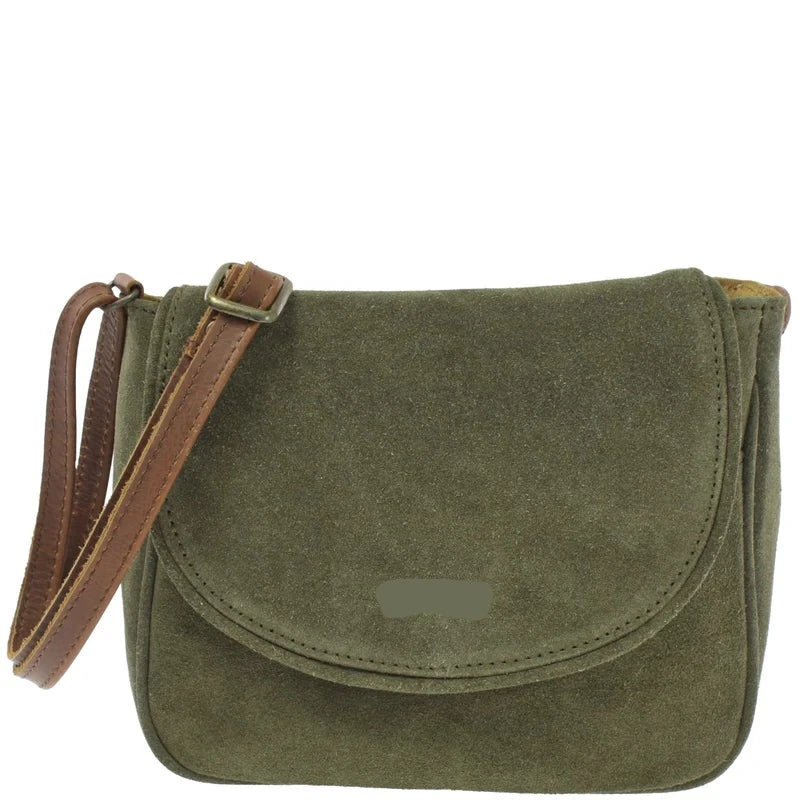Cuiravo Elara Mini Suede & Leather Crossbody Bag