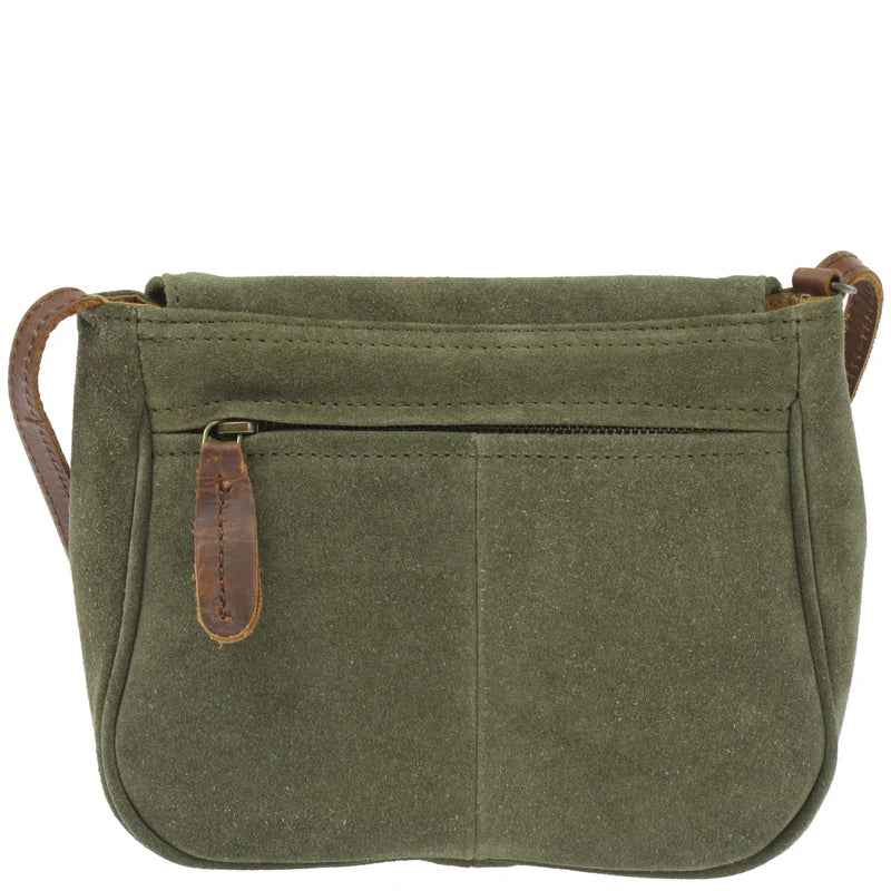 Cuiravo Elara Mini Suede & Leather Crossbody Bag